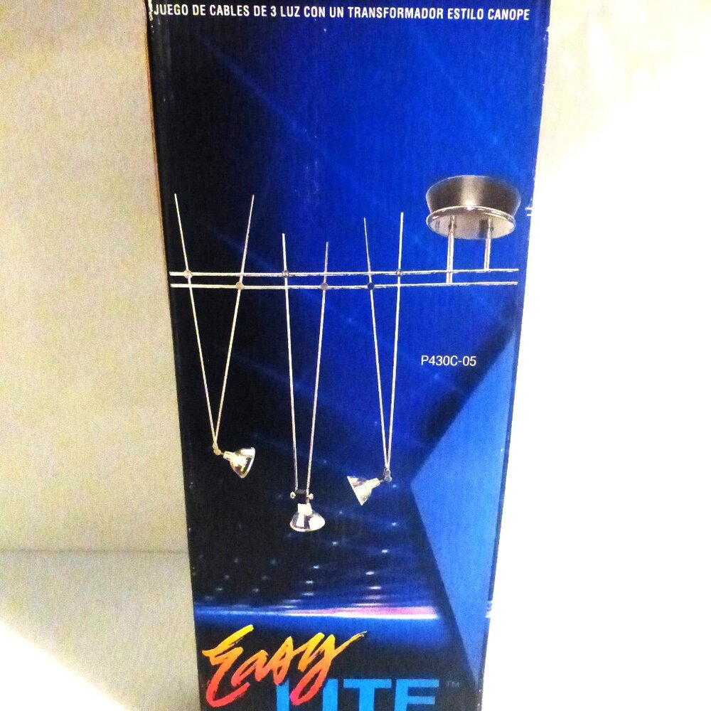 Easy Lite 3 LIGHT CABLE KIT Ceiling Light Fixture Canopy Style Custom Design